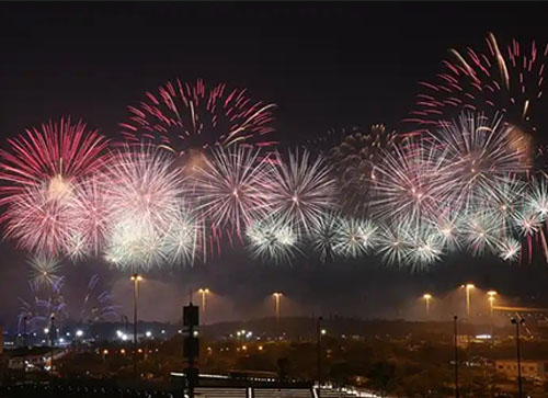 大悟县焰火晚会